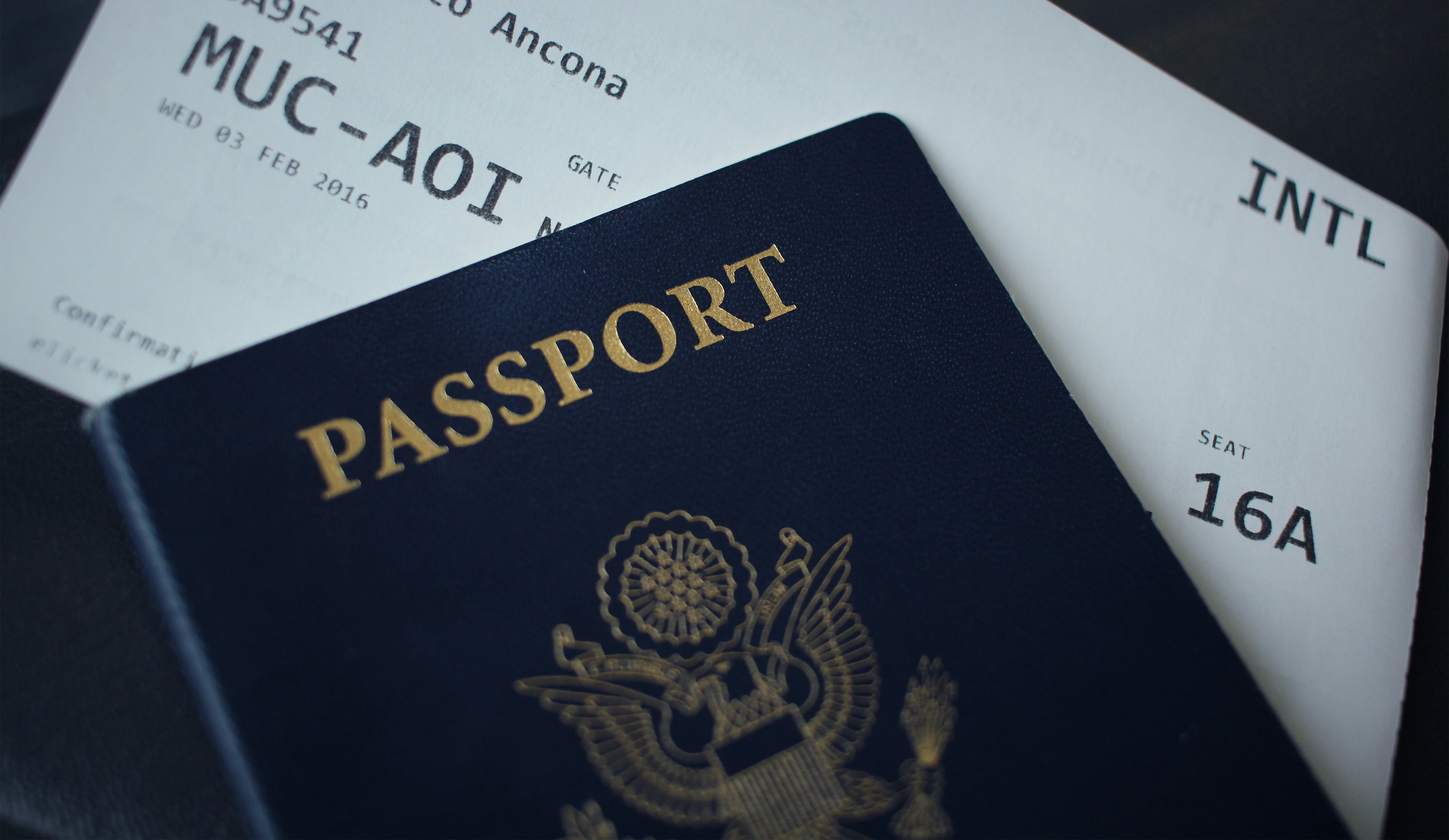 Passport and travel documents — the tools of a student ready to see the world