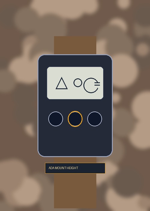 Close-up of weatherproof WanderSafeMesh node with icon-first display and tactile buttons mounted at ADA height.